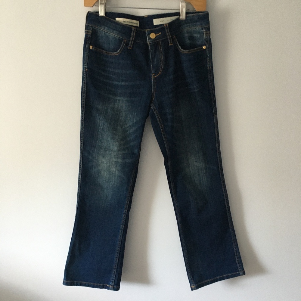 Anthropology Pilcro and the Letterpress cropped / capri straight jeans sz 27